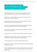 New Mexico Pesticide Law Comprehensive Exam 20252026 Questions All Solved Correct&period;