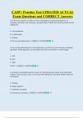 CASP&plus; Practice Test UPDATED ACTUAL   Exam Questions and CORRECT Answers 
