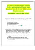 CPPS IHI Practice Verified Multiple  Choice and Conceptual Actual Exam  Questions With Reviewed 100&percnt; Correct  Detailed Answers   Guaranteed Pass&excl;&excl;Current Update 