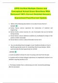 CPPS Verified Multiple Choice and  Conceptual Actual Exam Questions With  Reviewed 100&percnt; Correct Detailed Answers   Guaranteed Pass&excl;&excl;Current Update 