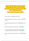 Purdue CNIT 155 Midterm Exam &lpar;Python&rpar;  Verified Multiple Choice and Conceptual  Actual Exam Questions With Reviewed 100&percnt;  Correct Detailed Answers   Guaranteed Pass&excl;&excl;Current Update