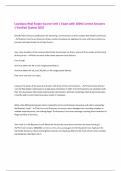 Louisiana Real Estate Course Unit 1 Exam with 100&percnt; Correct Answers  &vert; Verified &vert;Latest 2025