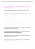 Louisiana Real Estate Course Unit 4 Exam with 100&percnt; Correct Answers  &vert; Verified &vert;Latest 2025 