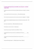 Louisiana Real Estate Exam with 100&percnt; Correct Answers &vert; Verified  &vert;Latest 2025 