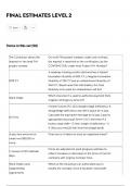 FINAL ESTIMATES LEVEL 2 Questions with Solutions &lpar;completely verified&rpar;