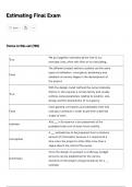 Estimating Final Exam Questions with Solutions &lpar;completely verified&rpar;