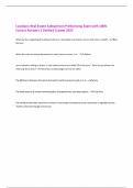 Louisiana Real Estate Salesperson Prelicensing Exam with 100&percnt;  Correct Answers &vert; Verified &vert;Latest 2025 