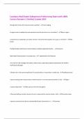 Louisiana Real Estate Salesperson Prelicensing Exam with 100&percnt;  Correct Answers &vert; Verified &vert;Latest 2025 
