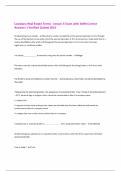 Louisiana Real Estate Terms - Lesson 3 Exam with 100&percnt; Correct  Answers &vert; Verified &vert;Latest 2025