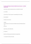 Louisiana Real Estate Vocab with 100&percnt; Correct Answers &vert; Verified  &vert;Latest 2025