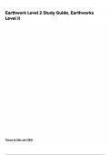  Exam Package for Earthwork Level 2 Study Guide&comma; Earthworks Level II Questions with Solutions &lpar;completely verified&rpar;