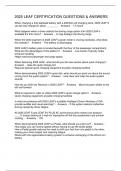 2025 LEAF CERTIFICATION QUESTIONS & ANSWERS