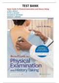 TEST BANK for Bates&rsquo; Guide to Physical Examination and History Taking&comma; 13th Edition by Bickley&comma; Szilagyi&comma; Hoffman&comma; and Soriano &vert;all chapters included&vert;