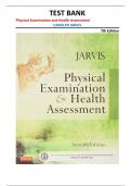 TEST BANK for Physical Examination and Health Assessment&comma; 7th Edition by Carolyn Jarvis &vert;ALL CHAPTERS&vert;