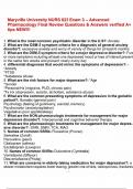 Maryville University NURS 623 Exam 3 &ndash; Advanced Pharmacology Final Review Questions & Answers verified A&plus; tips NEW&excl;&excl;&excl;&period;pdf