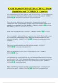 CASP Exam B UPDATED ACTUAL Exam  Questions and CORRECT Answers