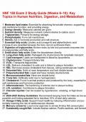 HNF 150 Exam 2 Study Guide &lpar;Weeks 6&ndash;10&rpar; Key Topics in Human Nutrition&comma; Digestion&comma; and Metabolism&period;pdf