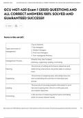 GCU MGT-420 Exam 1 &lpar;2025&rpar; QUESTIONS AND ALL CORRECT ANSWERS 100&percnt; SOLVED AND GUARANTEED SUCCESS&excl;&excl;