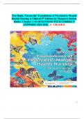 Test Bank&semi; Varcarolis' Foundations of Psychiatric-Mental  Health Nursing A Clinical 9th Edition by Margaret Jordan  Halter&period; Chapter 1-36 QUESTIONS WITH CORRECT  ANSWERS 2025-2026&period; A&plus; GRADED&period; 