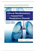 FULL TEST BANK FOR CLINICAL MANIFESTATIONS AND ASSESSMENT OF  RESPIRATORY DISEASE 8TH EDITION DES JARDINS chapters 1-45 latest 