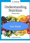 Test Bank for Understanding Nutrition&comma; 16th Edition by Whitney &ndash; Complete Study Guide & Exam Prep with Verified Answers