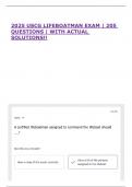 2025 USCG LIFEBOATMAN EXAM &vert; 205 QUESTIONS &vert; WITH ACTUAL SOLUTIONS&excl;&excl;