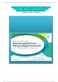 TESTBANK FOR DELEGATION AND MANAGEMENT OF  PATIENT CARE 2ND EDITION BY Motacki RN MSN&comma;  Kathleen&comma; Burke RN PhD&comma; Kathleen 2025-2026&period;  GUARANTEED A&plus; GRADE