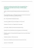 Introduction to Network Simulations with Cisco Modeling Labs &vert; CMLLAB Exam with 100&percnt; Correct Answers &vert; Verified &vert;Latest version 2025