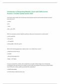 Introduction to Networking Module 1 Exam with 100&percnt; Correct Answers &vert; Verified &vert;Latest version 2025