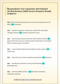 Nanomedicine Test 2 Questions with Detailed  Verified Answers &lpar;100&percnt; Correct Answers&rpar; Already  Graded A&plus;