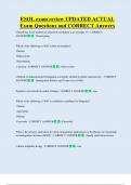 ESOL exam review UPDATED ACTUAL   Exam Questions and CORRECT Answers 