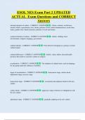 ESOL NES Exam Part 2 UPDATED  ACTUAL  Exam Questions and CORRECT  Answers