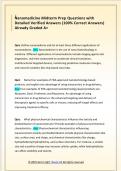 Nanomedicine Midterm Prep Questions with  Detailed Verified Answers &lpar;100&percnt; Correct Answers&rpar;  Already Graded A&plus; 