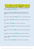 ESOL   Bundled Exam Questions WITH  CORRECT Answers
