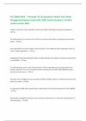 ISO 45001&colon;2018 - Principles Of Occupational Health And Safety Management Systems Exam with 100&percnt; Correct Answers &vert; Verified &vert;Latest version 2025