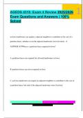 AGEDS 4510&colon; Exam 4 Review 2025&sol;2026  Exam Questions and Answers &vert; 100&percnt;  Solved
