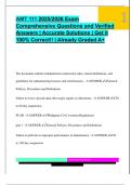 AMT 111 2025&sol;2026 Exam  Comprehensive Questions and Verified  Answers &vert; Accurate Solutions &vert; Get it  100&percnt; Correct&excl;&excl; &vert; Already Graded A&plus; 