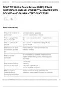 SPMT 319 Unit 4 Exam Review &lpar;2025&rpar; EXAM QUESTIONS AND ALL CORRECT ANSWERS 100&percnt; SOLVED AND GUARANTEED SUCCESS&excl;&excl;