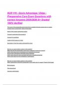 NUR 116 - Davis Advantage &sol; Edge - Preoperative Care Exam Questions with correct Answers 2025&sol;2026 A&plus; Graded 100&percnt; Verified