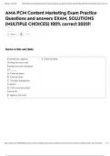 AMA PCM Content Marketing Exam Practice Questions and answers EXAM&comma; SOLUTIONS &lpar;MULTIPLE CHOICES&rpar; 100&percnt; correct 2025&excl;&excl;