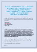 PEAT EXAM 4 2025 WITH ACTUAL CORRECT  QUESTIONS AND VERIFIED DETAILED  ANSWERS&vert;FREQUENTLY TESTED  QUESTIONS AND SOLUTIONS &vert;ALREADY  GRADED A&plus;&vert;NEWEST&vert;LATEST  UPDATE&vert;GUARANTEED PASS