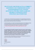 PEAT EXAM 3 2025 WITH ACTUAL CORRECT  QUESTIONS AND VERIFIED DETAILED  ANSWERS&vert;FREQUENTLY TESTED  QUESTIONS AND SOLUTIONS &vert;ALREADY  GRADED A&plus;&vert;NEWEST&vert;LATEST  UPDATE&vert;GUARANTEED PASS