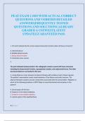 PEAT EXAM 2 2025 WITH ACTUAL CORRECT  QUESTIONS AND VERIFIED DETAILED  ANSWERS&vert;FREQUENTLY TESTED  QUESTIONS AND SOLUTIONS &vert;ALREADY  GRADED A&plus;&vert;NEWEST&vert;LATEST  UPDATE&vert;GUARANTEED PASS