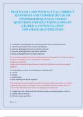 PEAT EXAM 1 2025 WITH ACTUAL CORRECT  QUESTIONS AND VERIFIED DETAILED  ANSWERS&vert;FREQUENTLY TESTED  QUESTIONS AND SOLUTIONS &vert;ALREADY  GRADED A&plus;&vert;NEWEST&vert;LATEST  UPDATE&vert;GUARANTEED PASS 