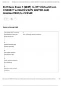 EMT Basic Exam 3 &lpar;2025&rpar; QUESTIONS AND ALL CORRECT ANSWERS 100&percnt; SOLVED AND GUARANTEED SUCCESS&excl;&excl;