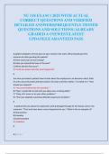 NU 518 EXAM 1 2025 WITH ACTUAL  CORRECT QUESTIONS AND VERIFIED  DETAILED ANSWERS&vert;FREQUENTLY TESTED  QUESTIONS AND SOLUTIONS &vert;ALREADY  GRADED A&plus;&vert;NEWEST&vert;LATEST  UPDATE&vert;GUARANTEED PASS 