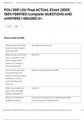 POLI 2051 LSU Final ACTUAL EXAM &lpar;2025&rpar; 100&percnt;VERIFIED &vert;complete QUESTIONS AND ANSWERS &vert; GRADED A&plus;&period;