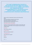 WGU D027 PATHOPHARMACOLOGICAL  ADVANCED FOUNDATION OBJECTIVE FINAL  EXAM 2025 WITH ACTUAL CORRECT QUESTIONS  AND VERIFIED DETAILED  ANSWERS&vert;FREQUENTLY TESTED QUESTIONS  AND SOLUTIONS &vert;ALREADY GRADED  A&plus;&vert;NEWEST&vert;LATEST UPDATE&vert;GUARANTEED PASS 