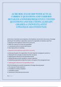 ACHE BOG EXAM 2025 WITH ACTUAL  CORRECT QUESTIONS AND VERIFIED  DETAILED ANSWERS&vert;FREQUENTLY TESTED  QUESTIONS AND SOLUTIONS &vert;ALREADY  GRADED A&plus;&vert;NEWEST&vert;LATEST  UPDATE&vert;GUARANTEED PASS 