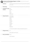 Anatomy and Physiology Chapter 1&comma; 2&comma; 3 Test